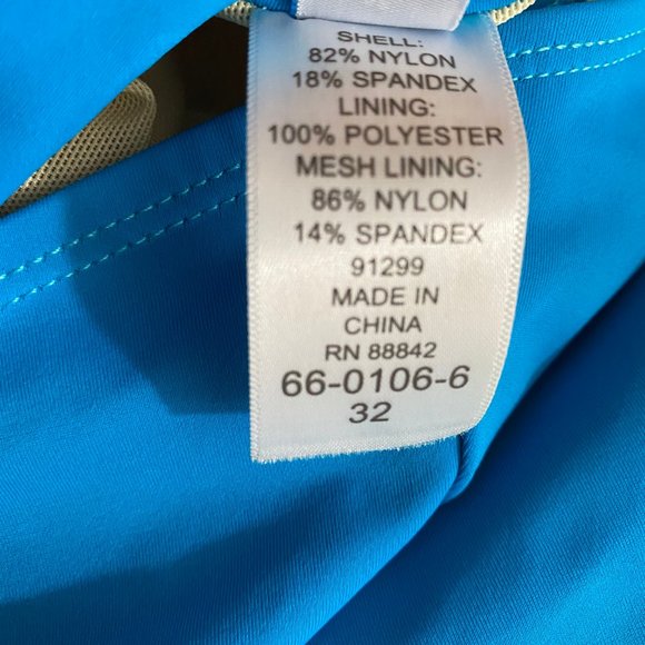 Swim 365 One Piece Swimsuit Blue 32 - Picture 9 of 10